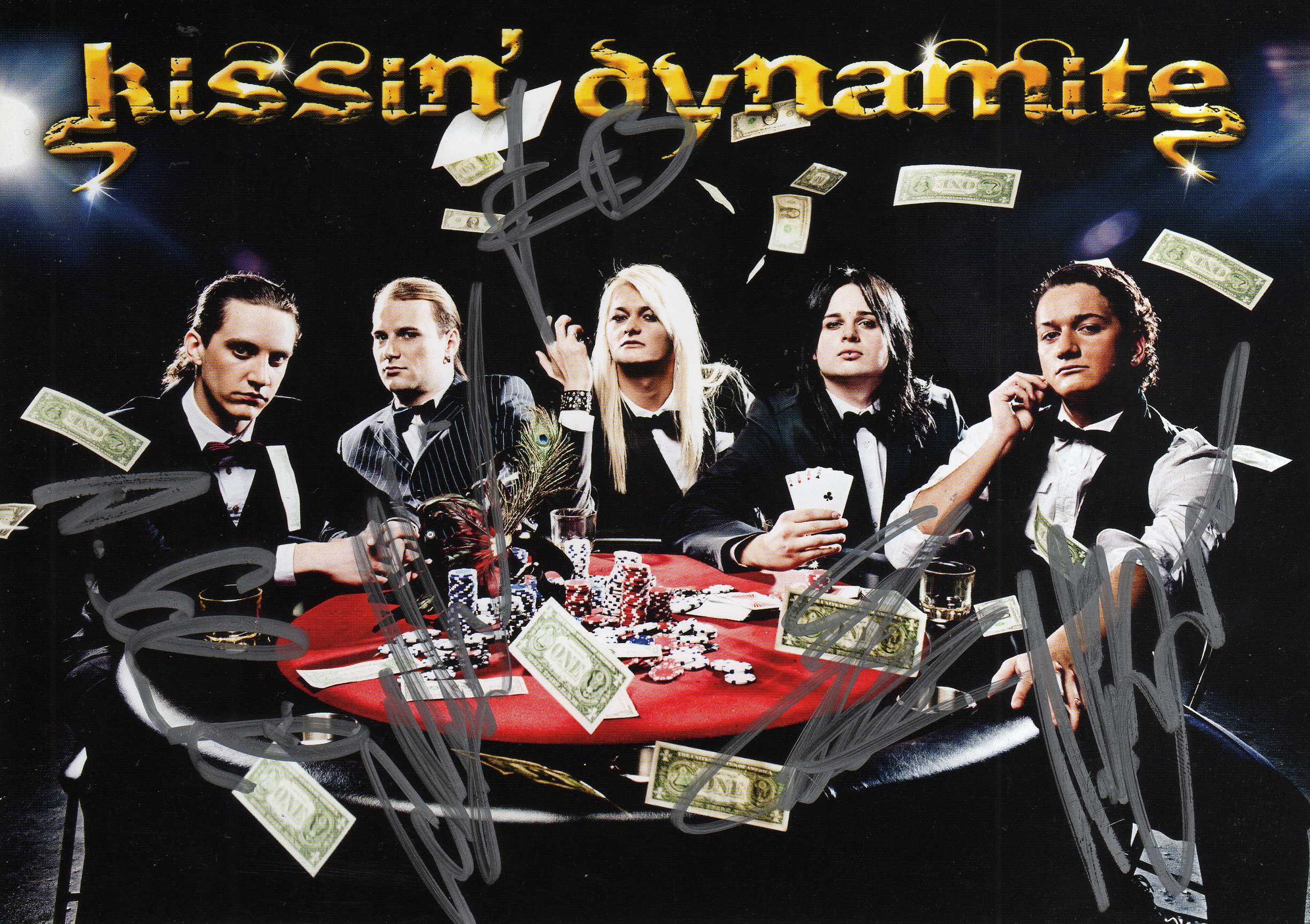 Kissin’ Dynamite - Hard Rocková Skupina - podpisy 3